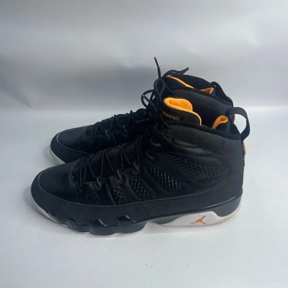 Nike Air Jordan Retro IX‎ 9 Black Citrus 302370-004 Size 14